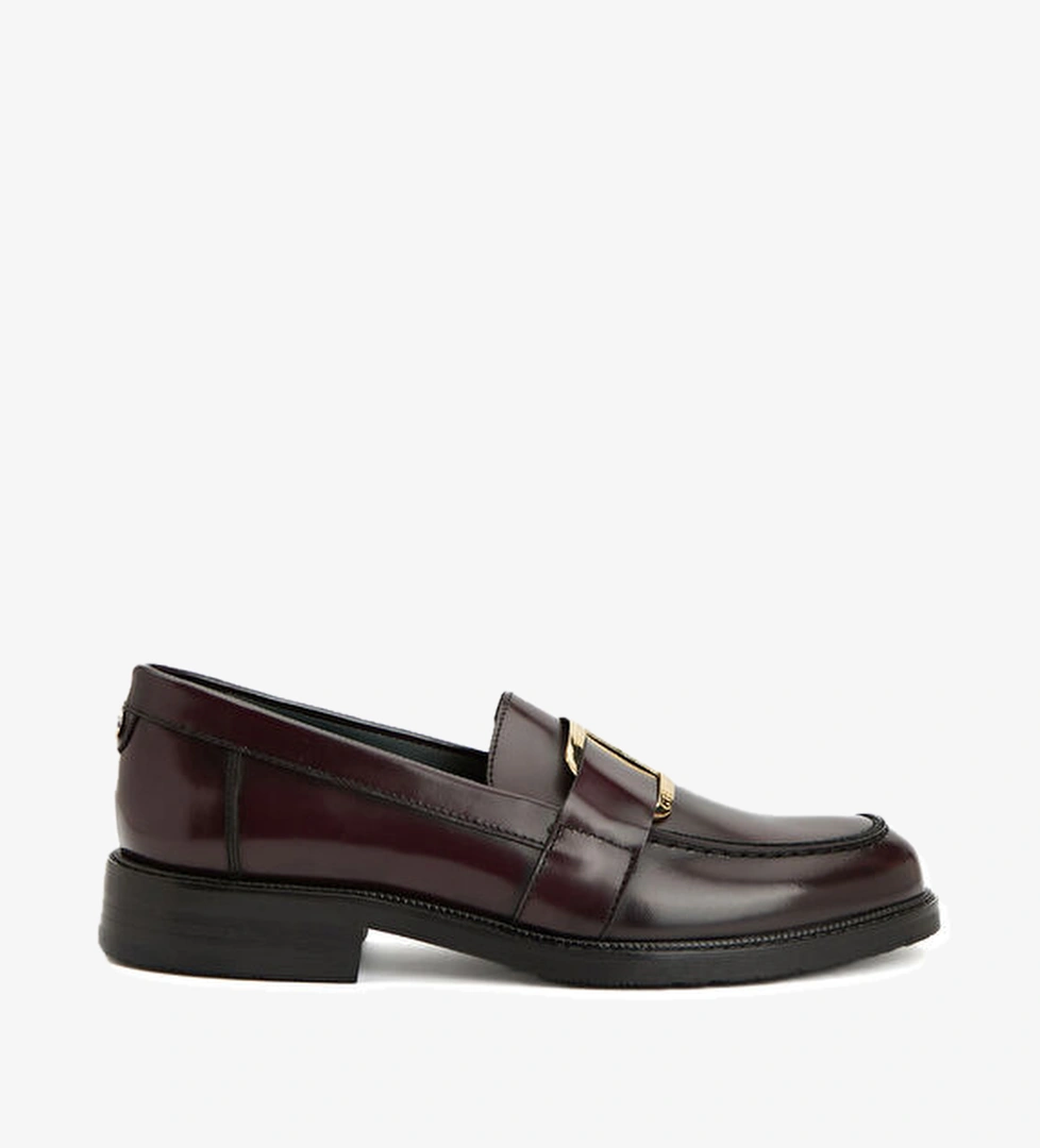 George Hogg Vişne Tokalı Deri Loafer model görseli