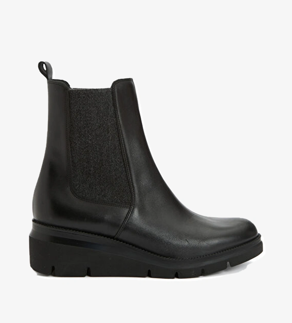 Siyah Kadın Deri Bot - Görsel 1