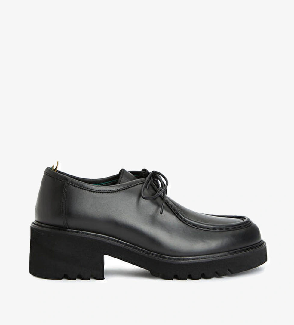 George Hogg Siyah Kadın Deri Ayakkabı model görseli