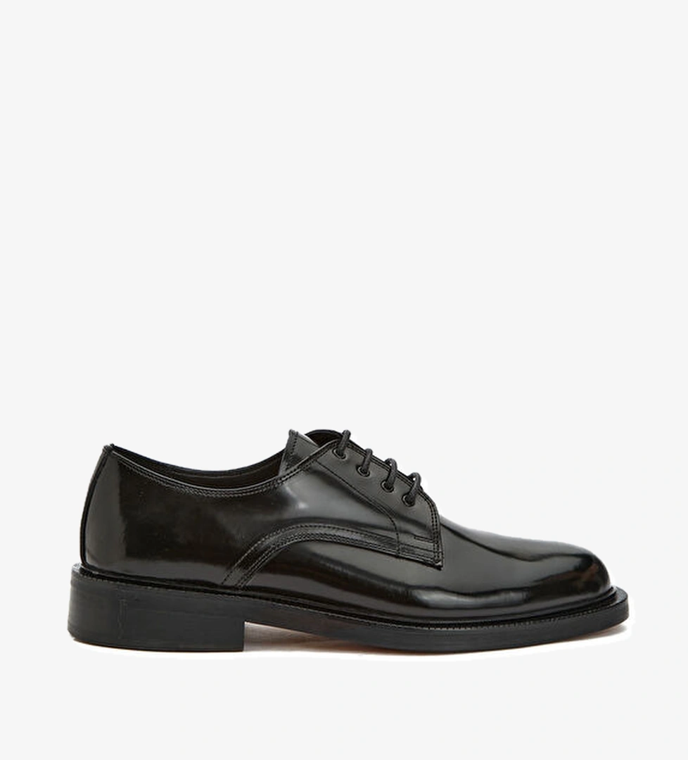 Siyah Erkek Deri Ayakkabı - Görsel 1