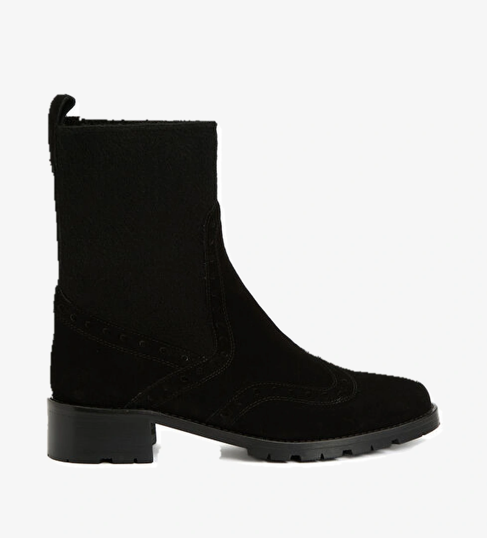 George Hogg Siyah Kadın Süet Bot model görseli