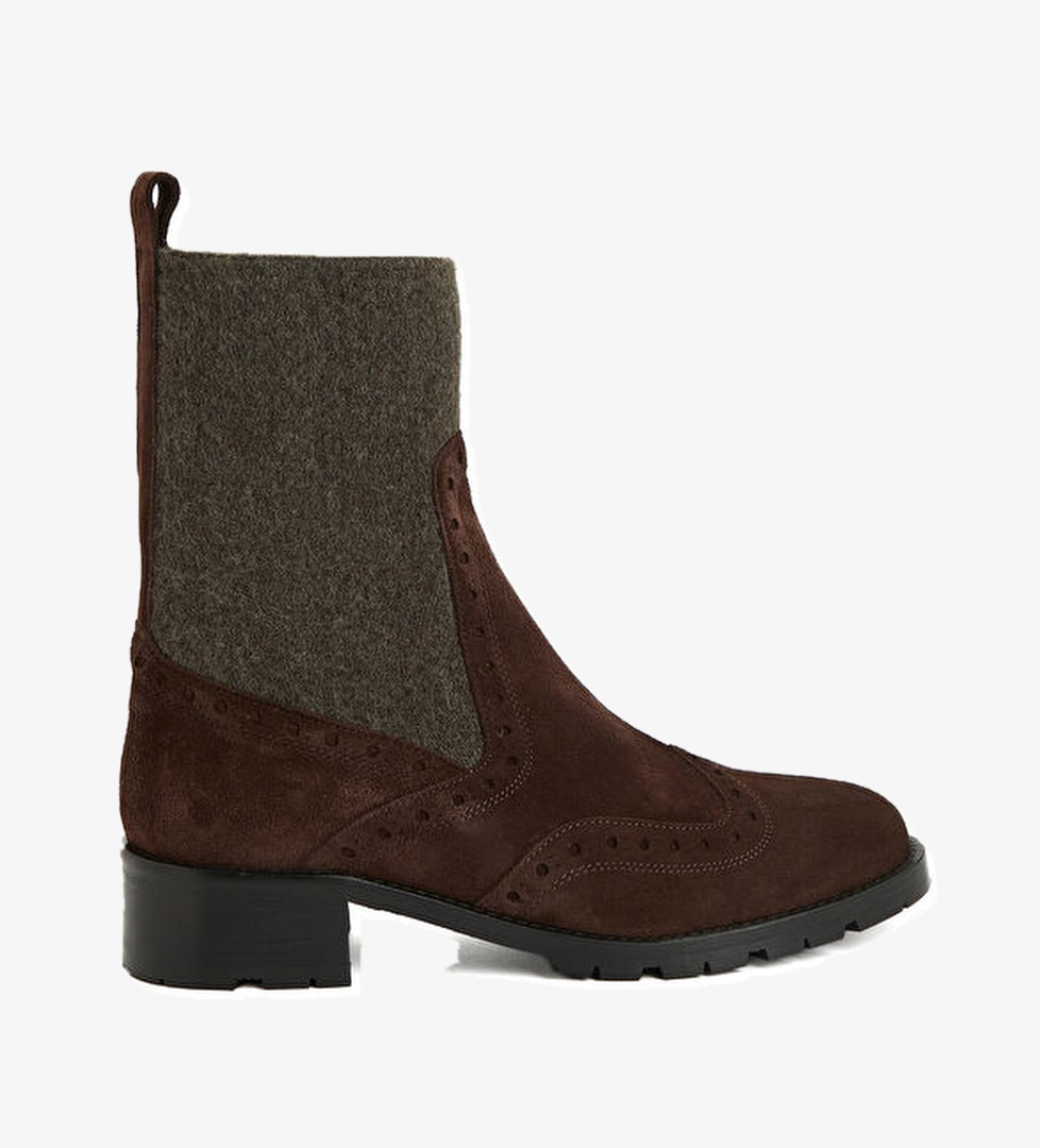 George Hogg Acı Kahve Kadın Deri Bot model görseli