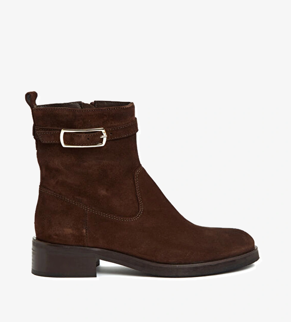 George Hogg Kahverengi Toka Detaylı Kadın Deri Bot model görseli