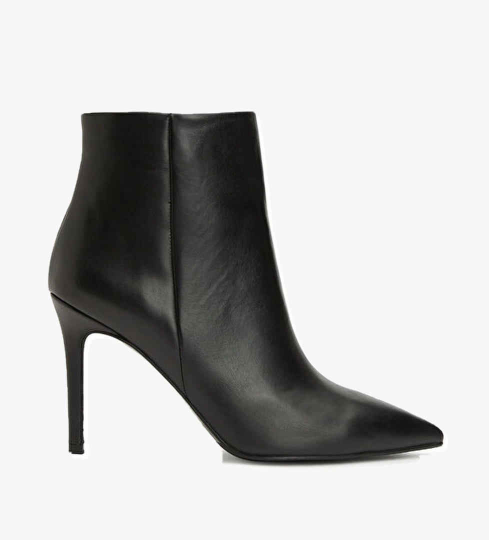 Divarese Siyah Kadın Deri Bot model görseli