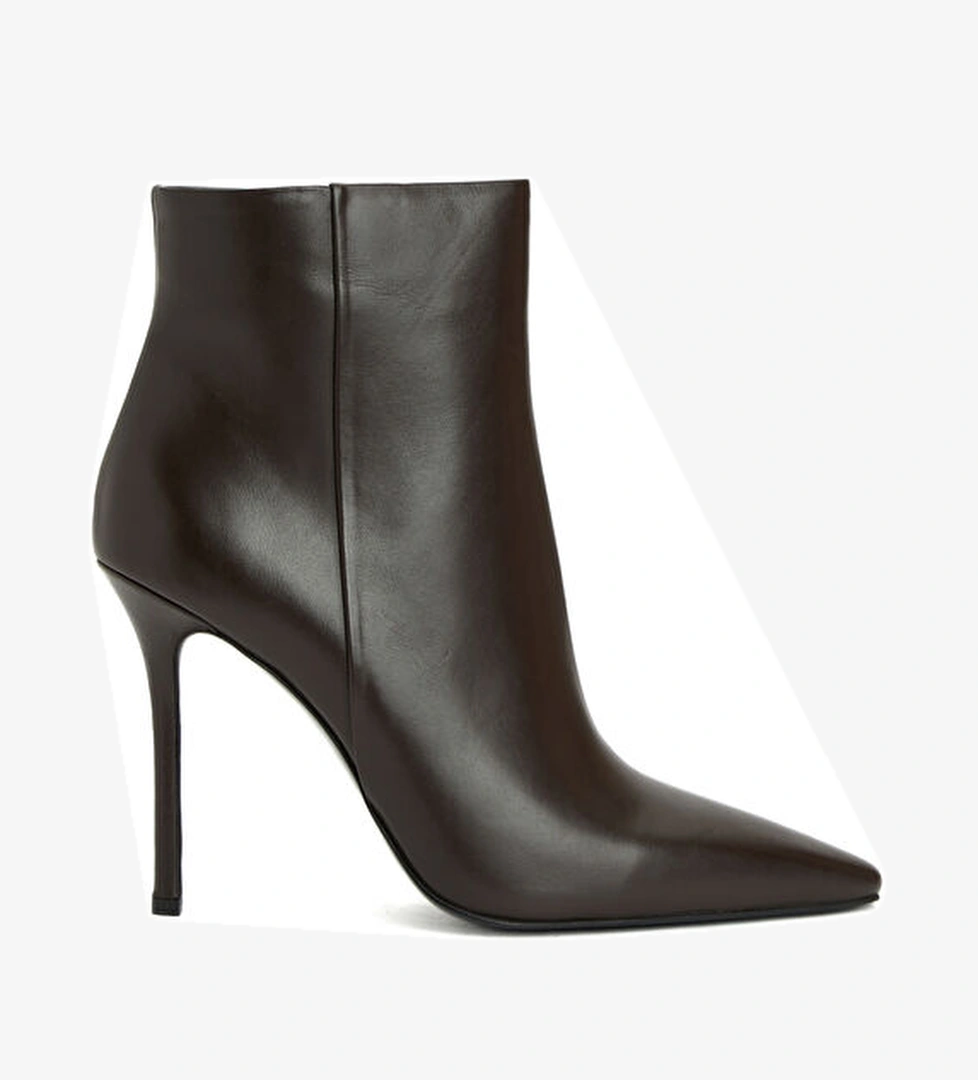 Divarese Kahverengi Kadın Deri Bot model görseli