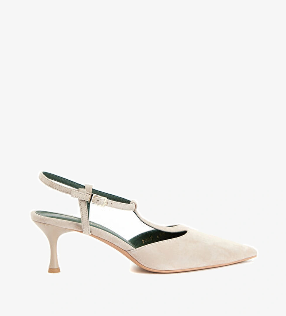 George Hogg Nude Süet Topuklu Ayakkabı model görseli