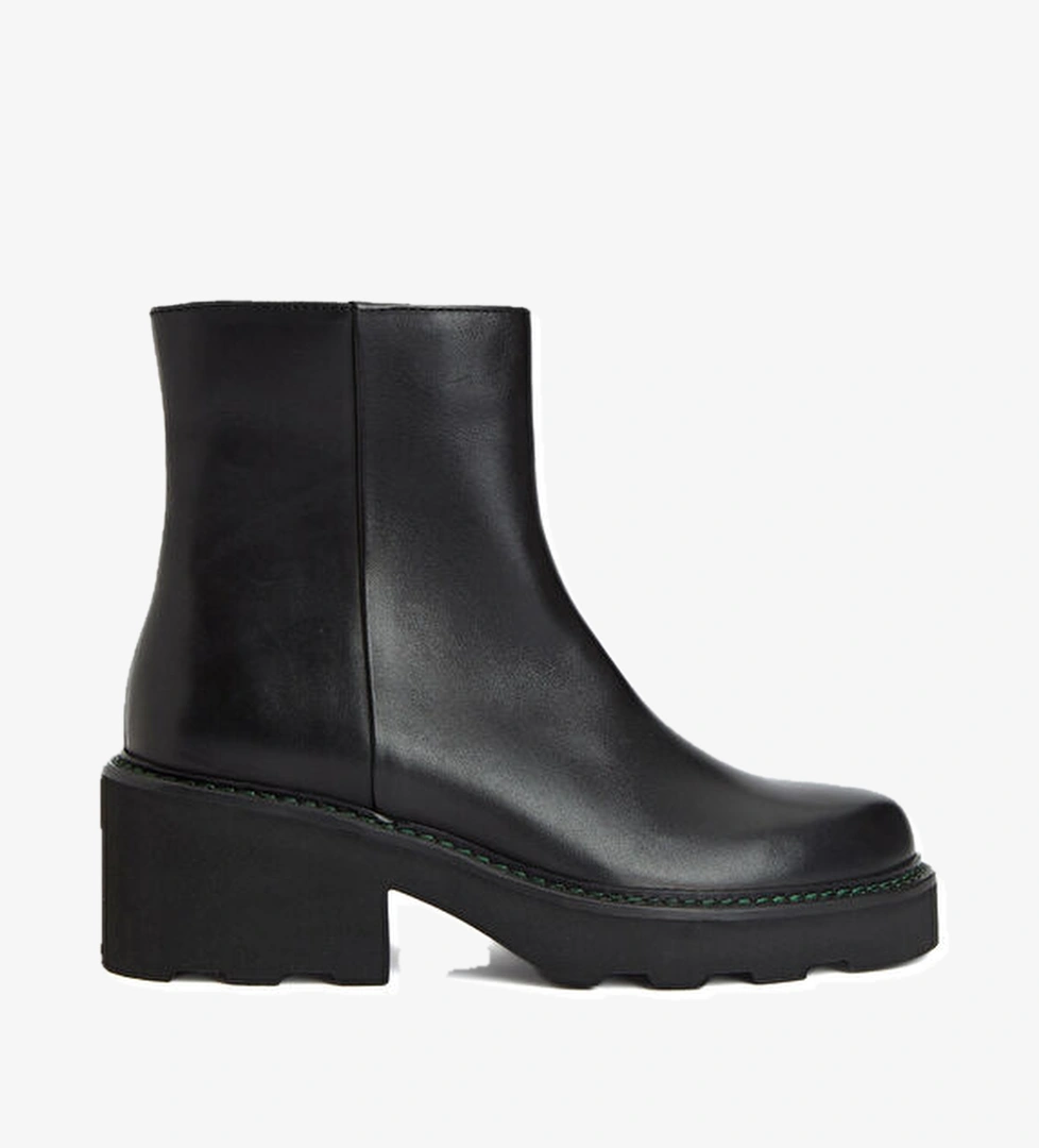 George Hogg Siyah Kadın Deri Bot model görseli