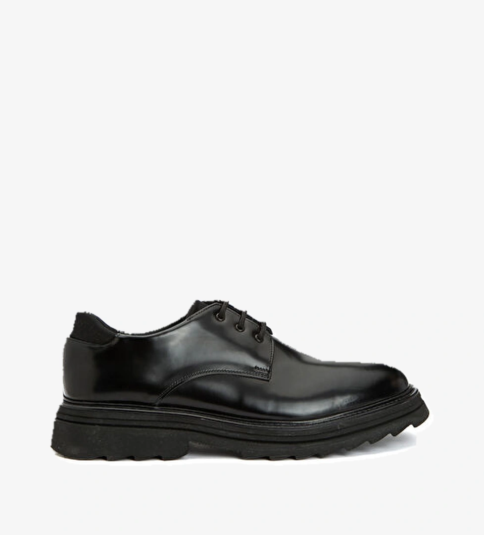 Network Siyah Erkek Açma Deri Ayakkabı model görseli