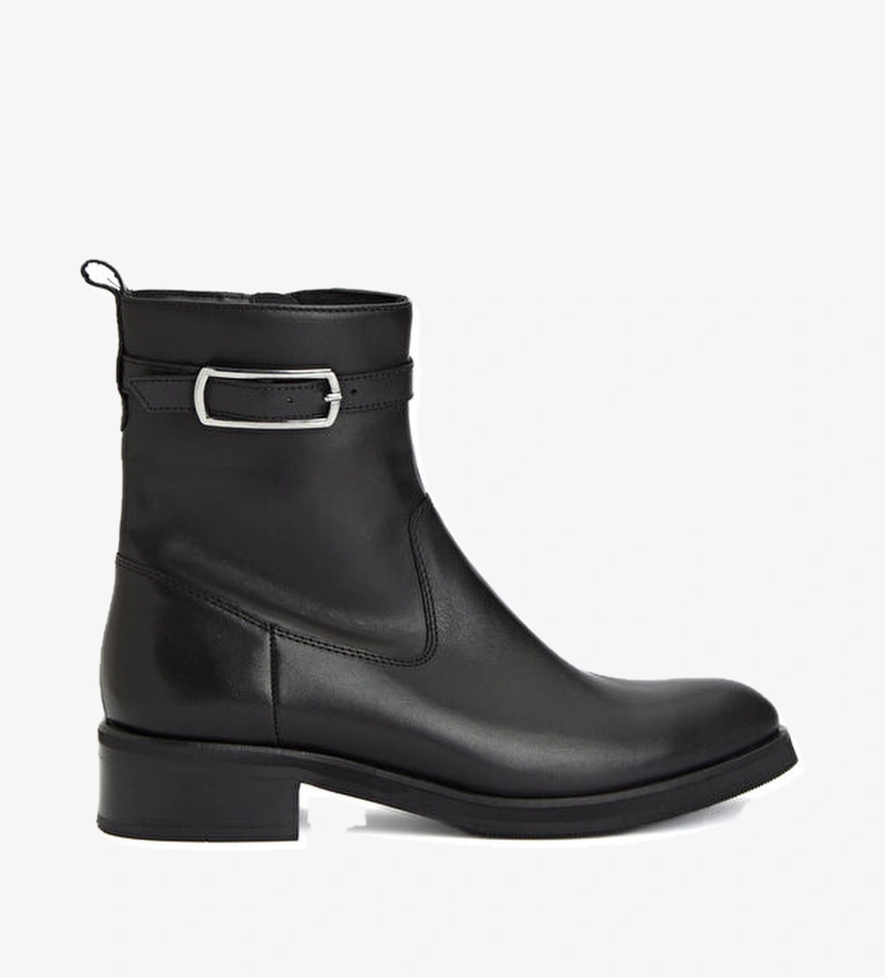 George Hogg Siyah Toka Detaylı Kadın Deri Bot model görseli