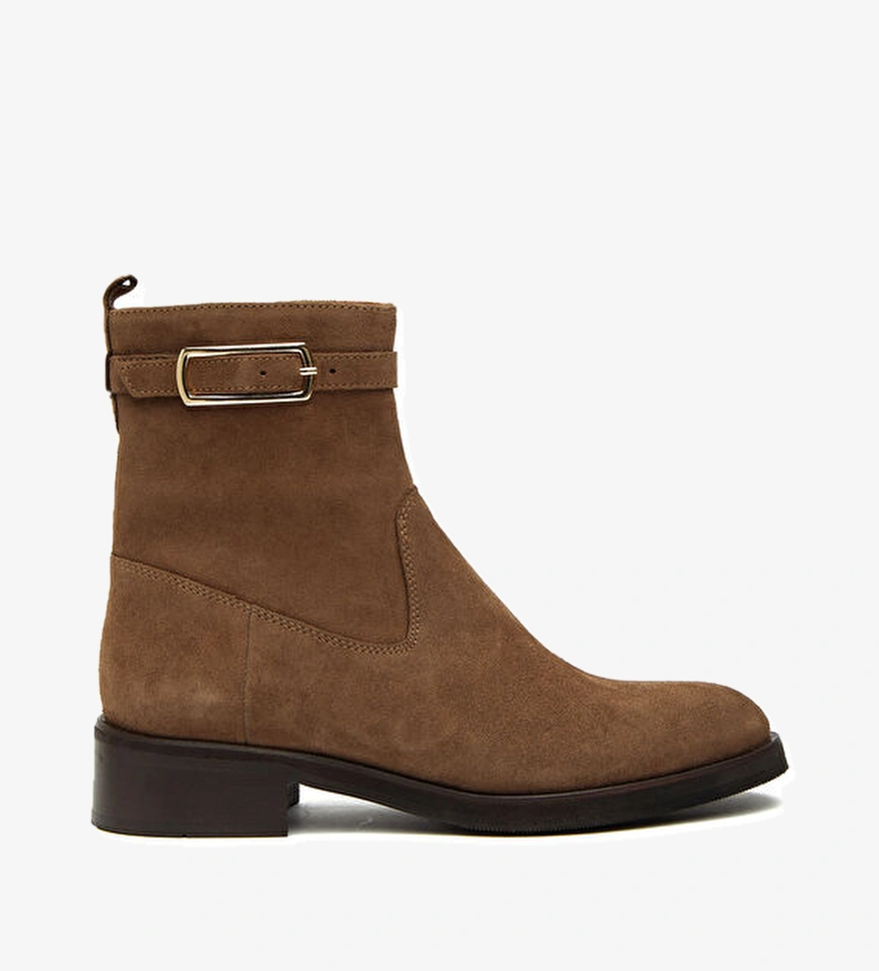 George Hogg Vizon Toka Detaylı Kadın Deri Bot model görseli