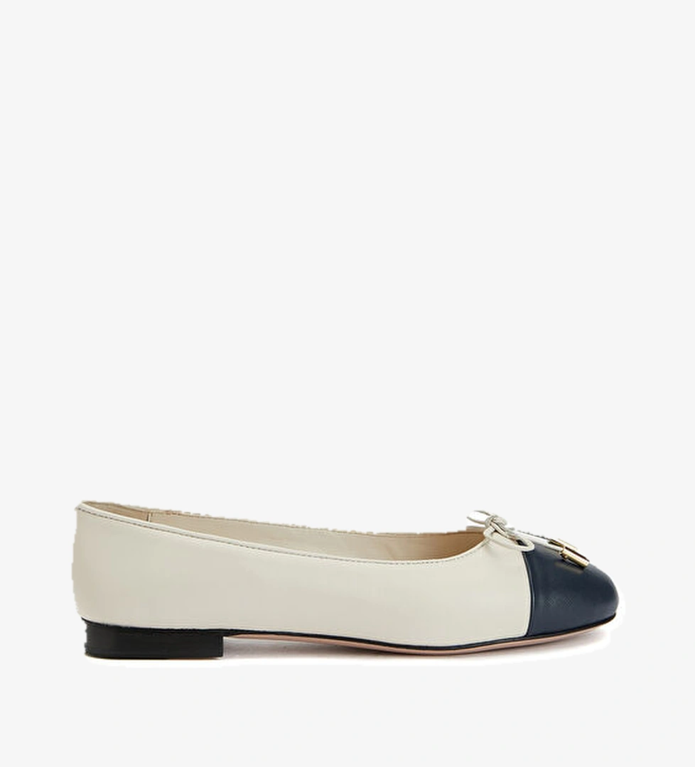 George Hogg Lacivert Bej Kadın Deri Babet model görseli