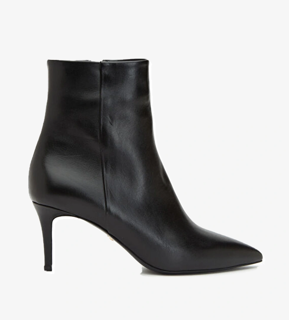 George Hogg Siyah Kadın Deri Bot model görseli