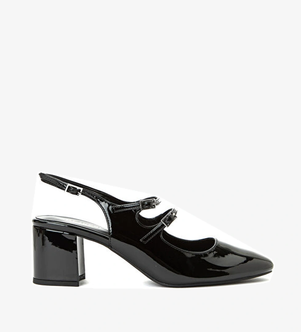 Siyah Kadın Bantlı Ayakkabı - Görsel 1