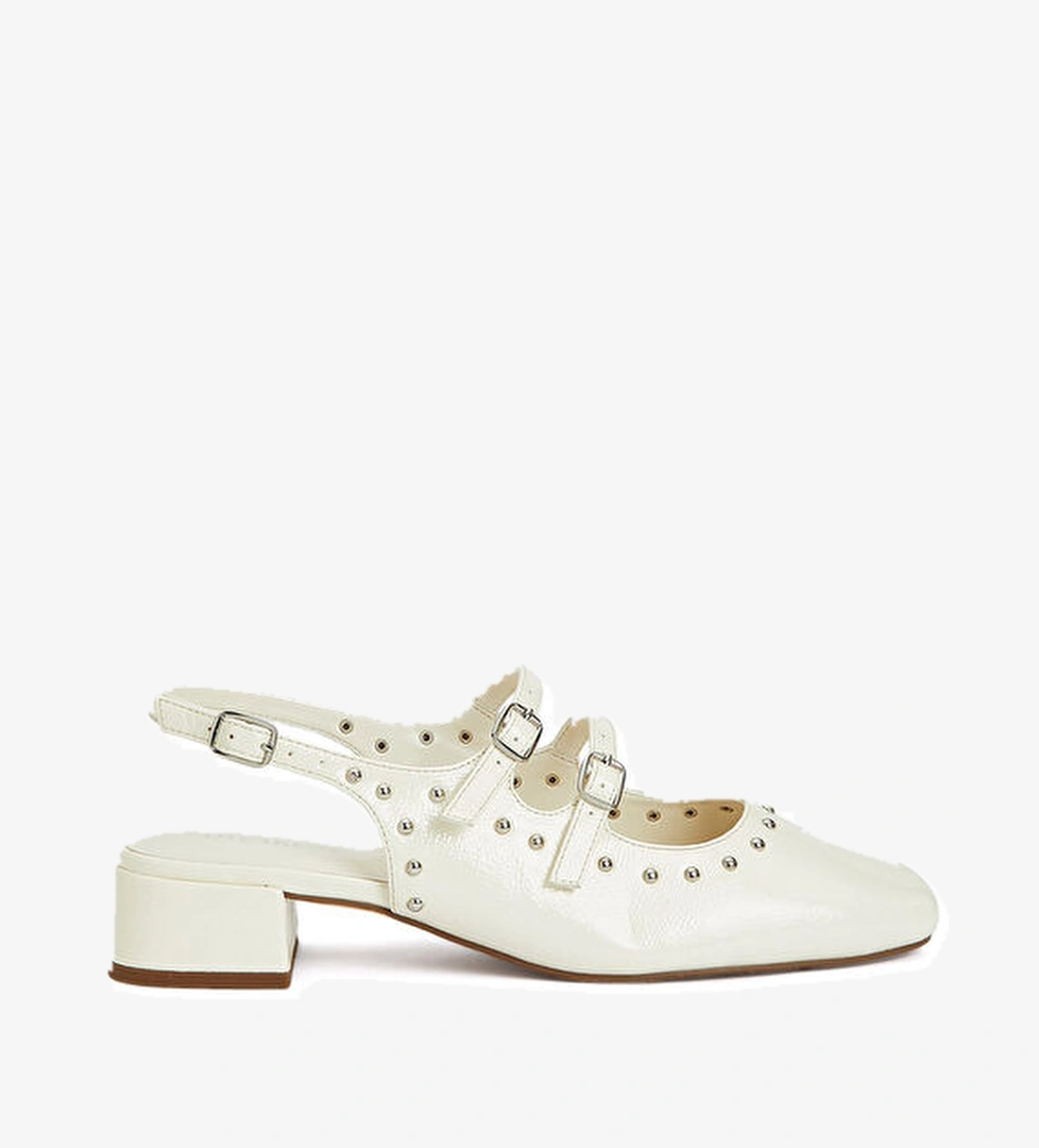 Divarese Kırık Beyaz Taşlı Babet model görseli