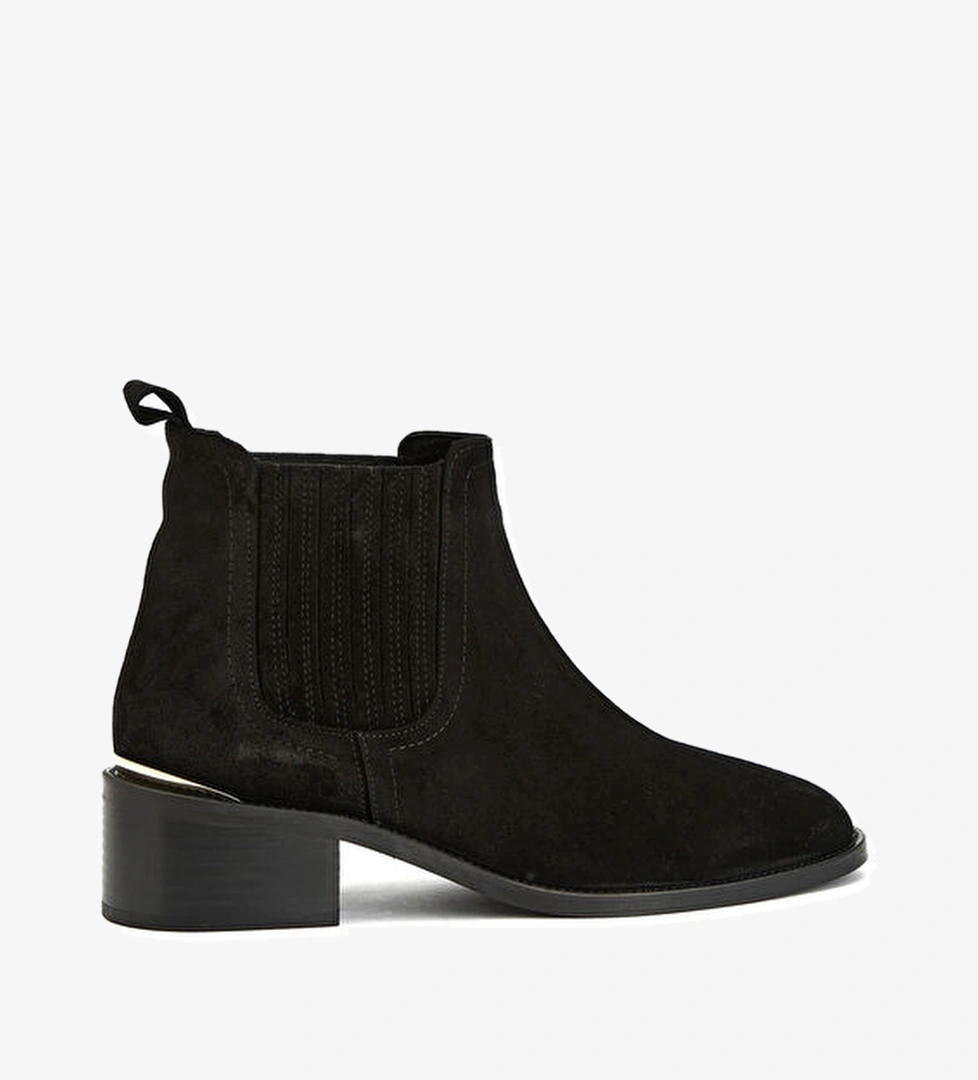 George Hogg Siyah Kadın Deri Bot model görseli