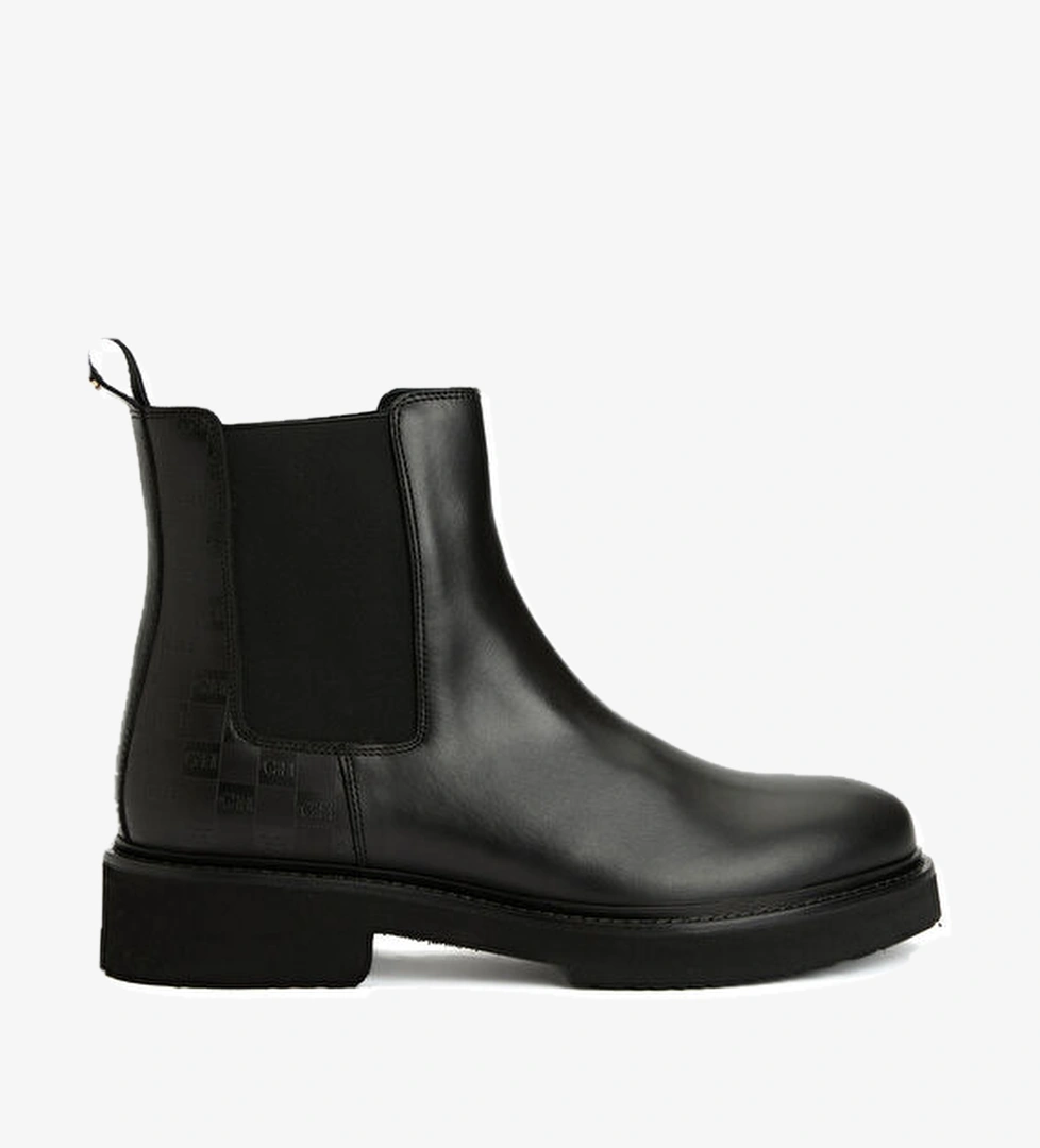 George Hogg Siyah Kadın Deri Bot model görseli