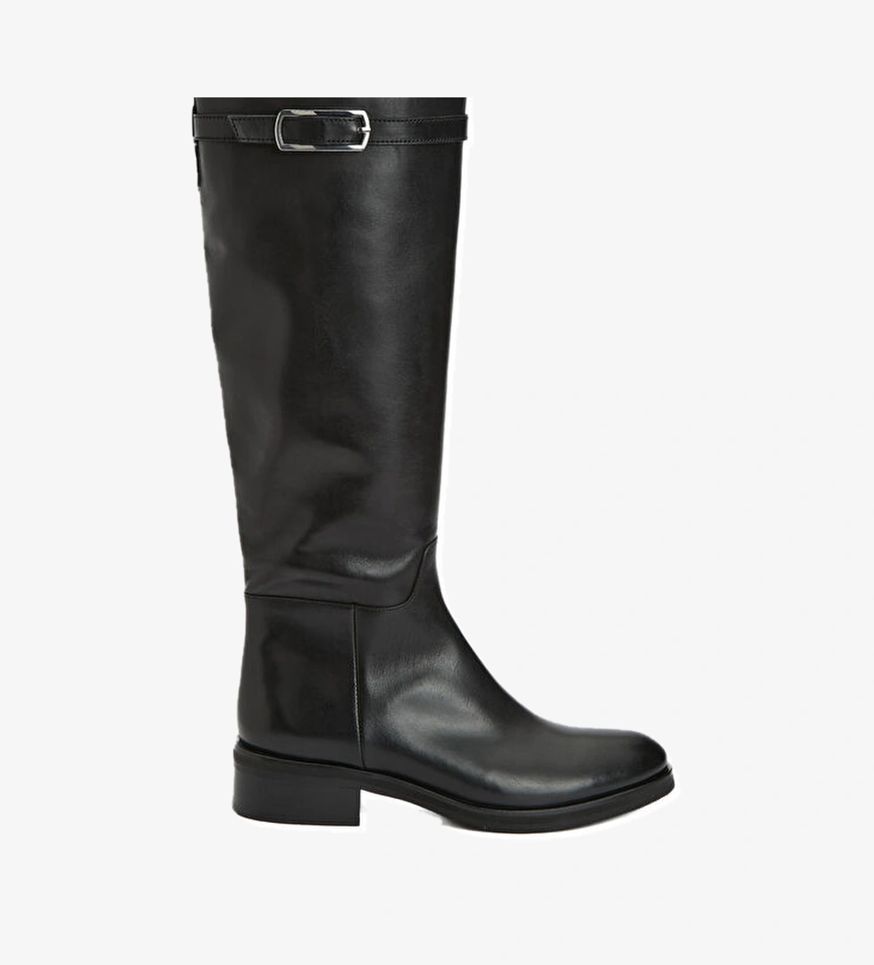 George Hogg Siyah Kadın Süet Çizme model görseli