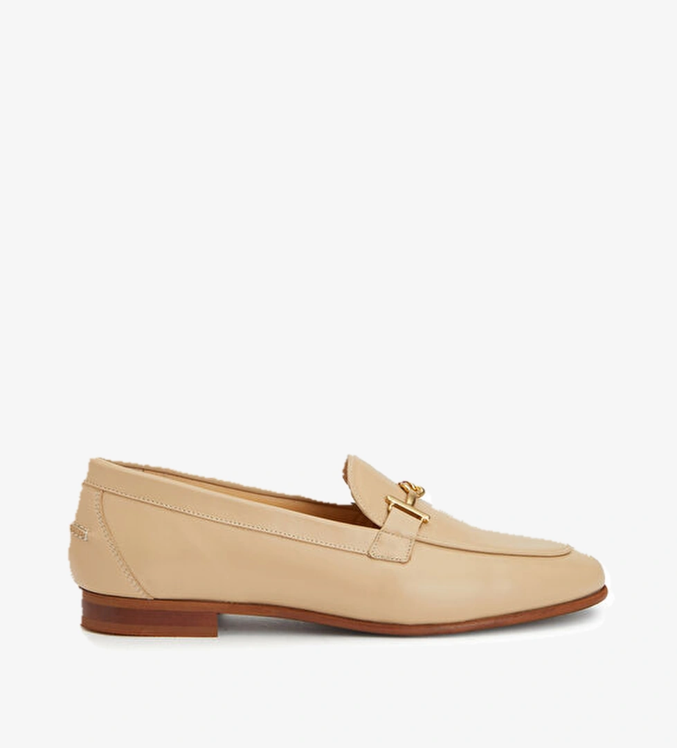Nude Kadın Deri Loafer - Görsel 1