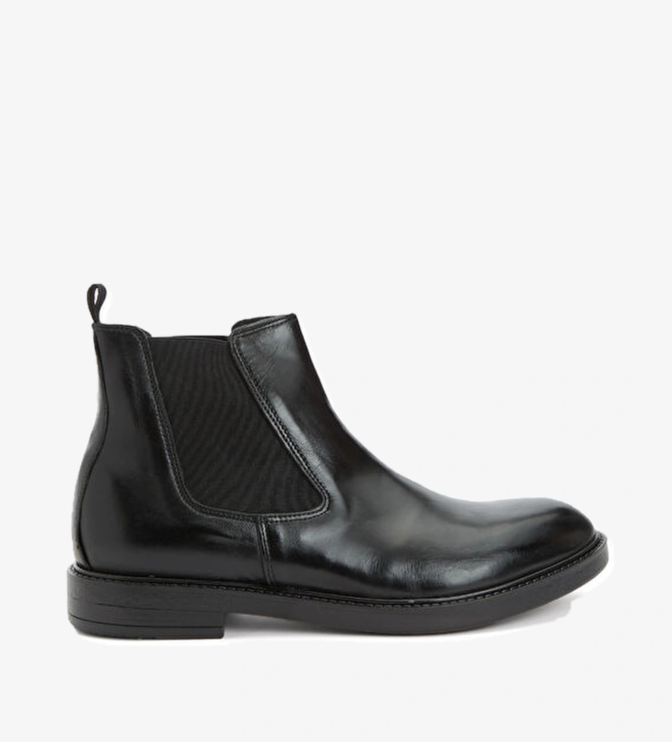 Divarese Siyah Erkek Deri Bot model görseli