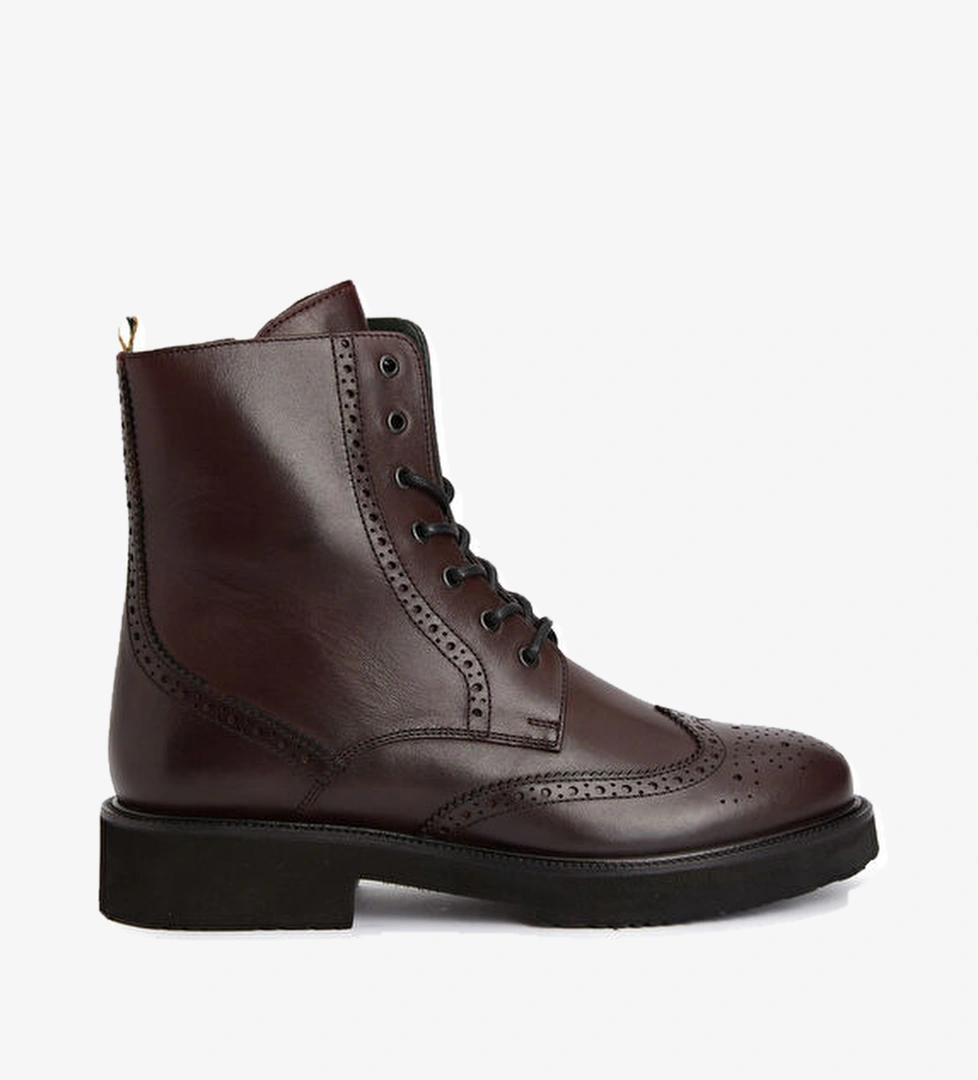 George Hogg Bordo Zımbalı Kadın Deri Bot model görseli