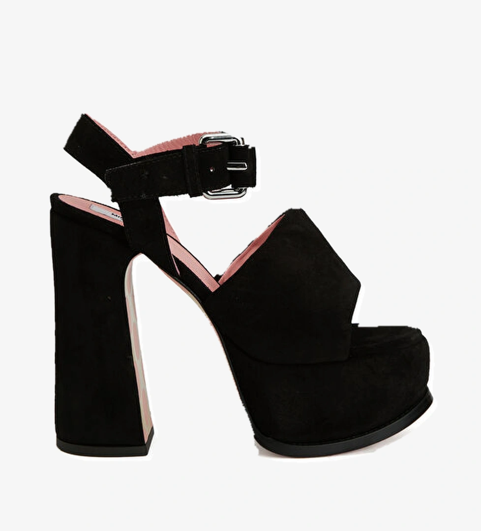 Moschino Siyah Kadın Deri Sandalet model görseli