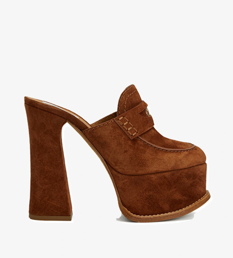 Moschino Taba Kadın Süet Terlik model görseli