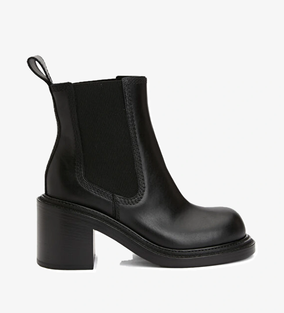 Moschino Siyah Kadın Deri Bot model görseli