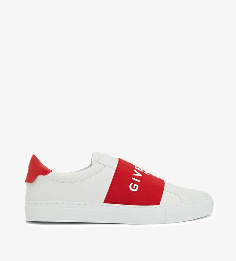 Urban Street Kırmızı Beyaz Kadın Deri Sneaker - Görsel 1