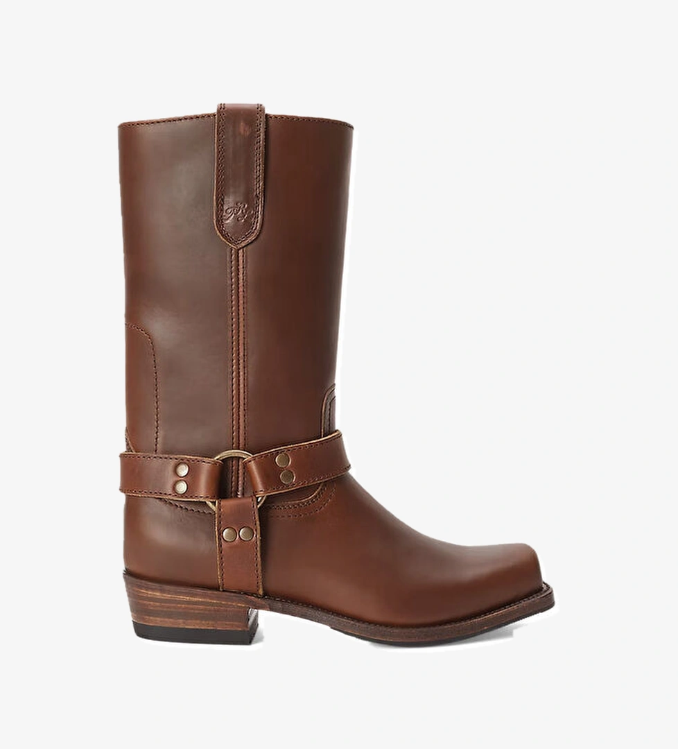 Polo Ralph Lauren Kahverengi Kadın Deri Bot model görseli