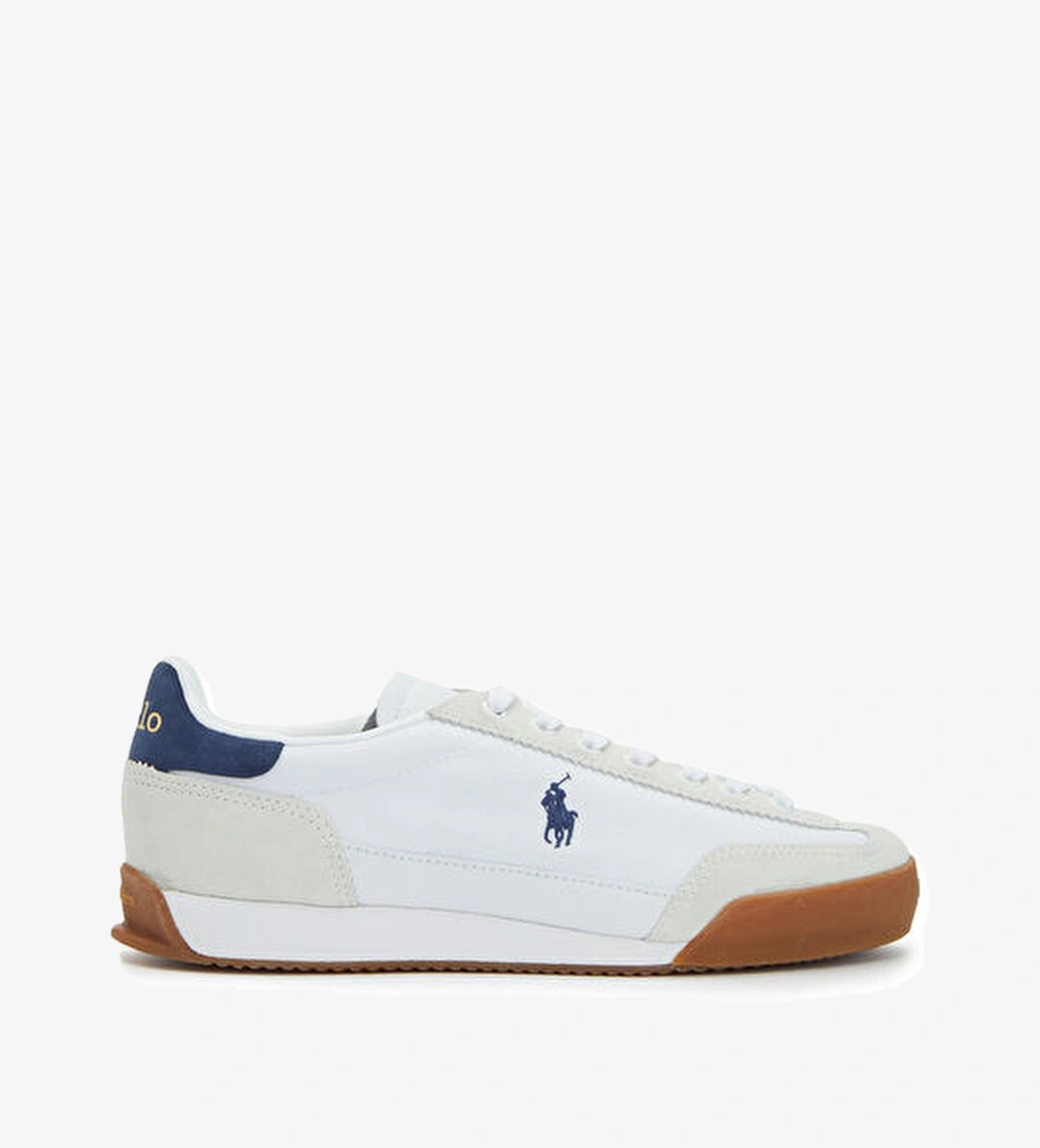 Polo Ralph Lauren Hester Lacivert Beyaz Kadın Deri Sneaker model görseli