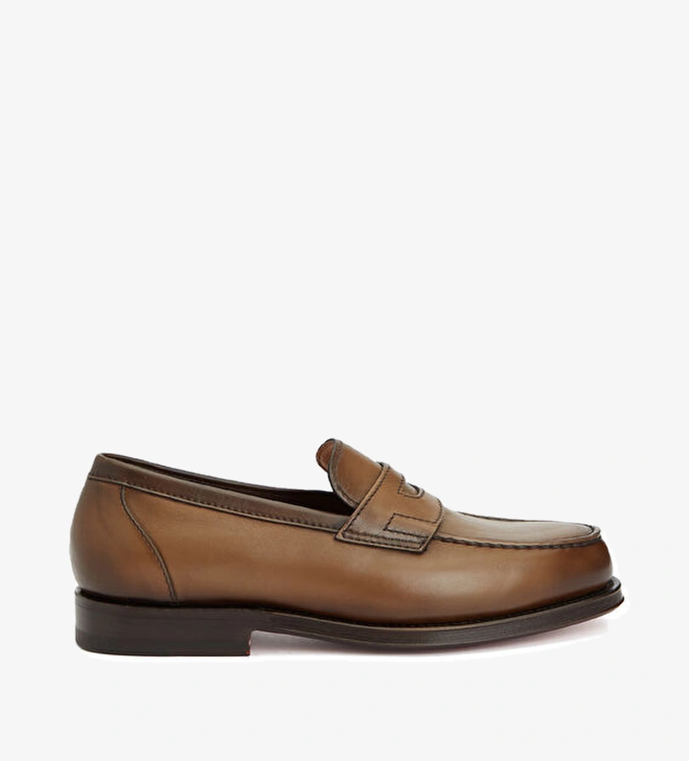 Quentin Kahverengi Erkek Deri Loafer - Görsel 1