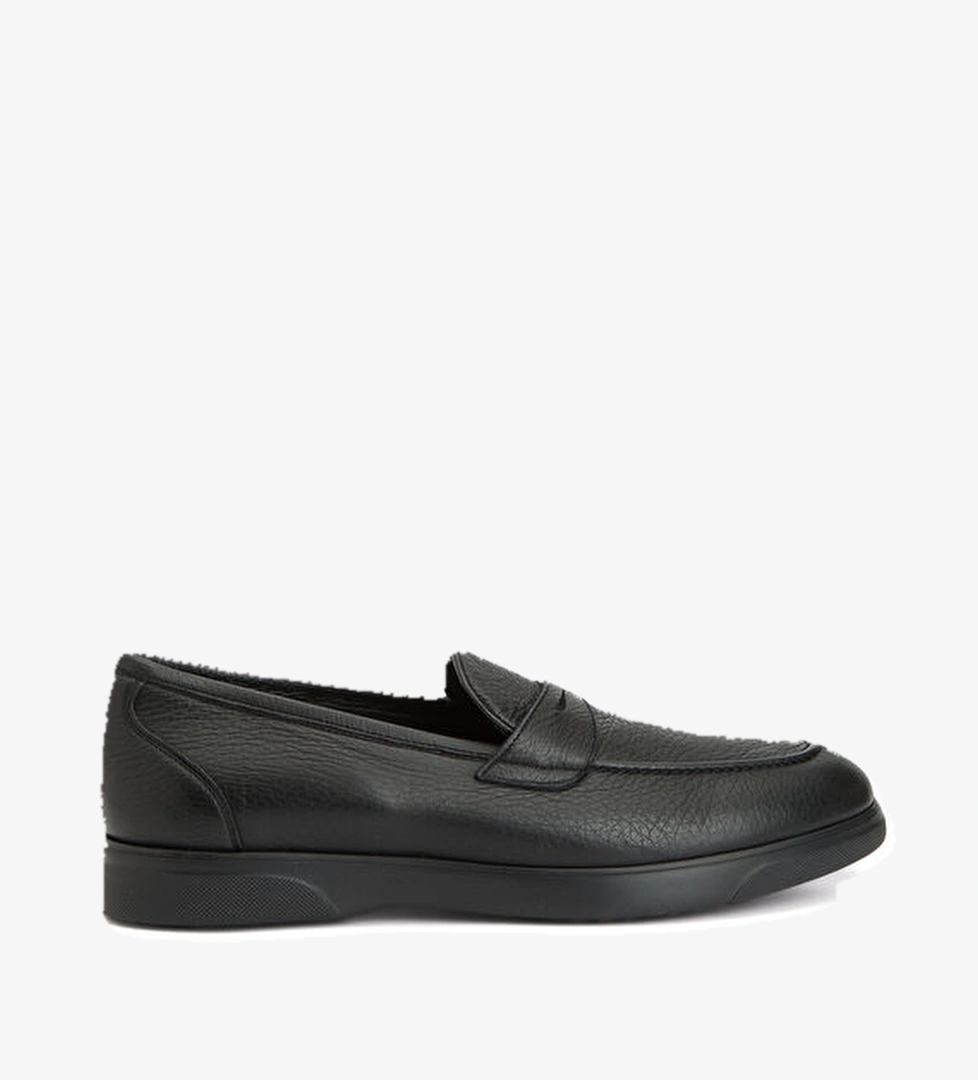 Kiton Siyah Erkek Deri Loafer model görseli