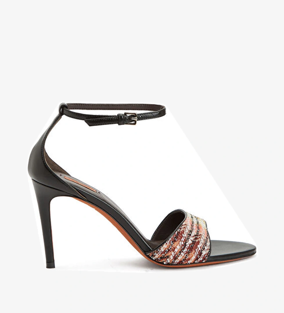 Missoni Çok Renkli Payetli Kadın Deri Sandalet model görseli