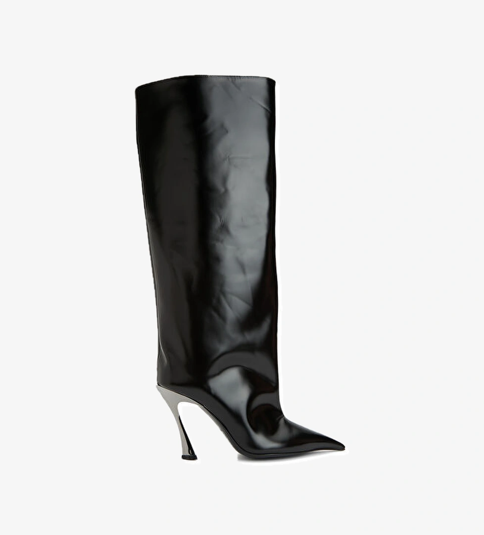 Mugler Siyah Kadın Deri Çizme model görseli