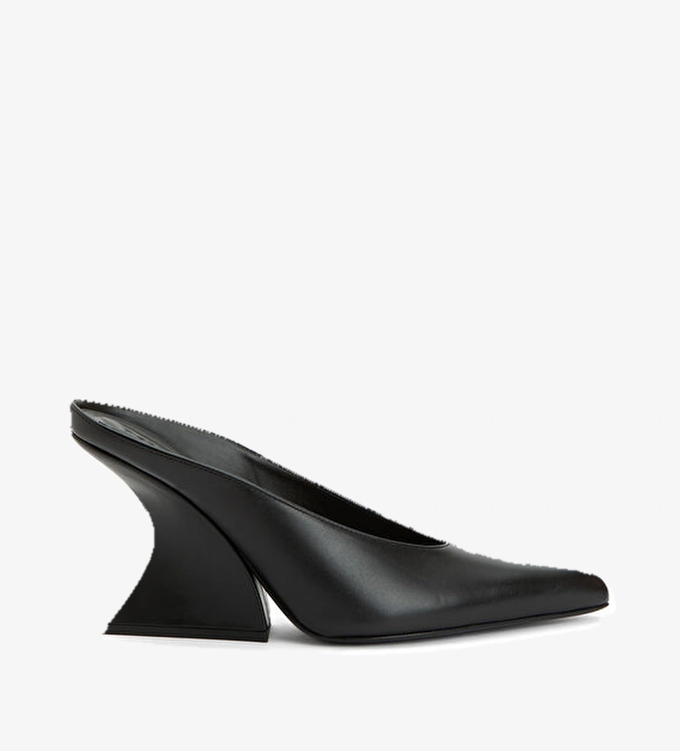 Mugler Siyah Kadın Deri Terlik model görseli