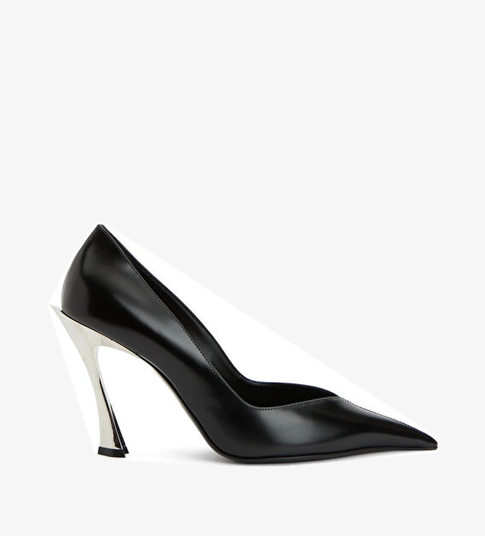 Mugler Siyah Deri Stiletto model görseli