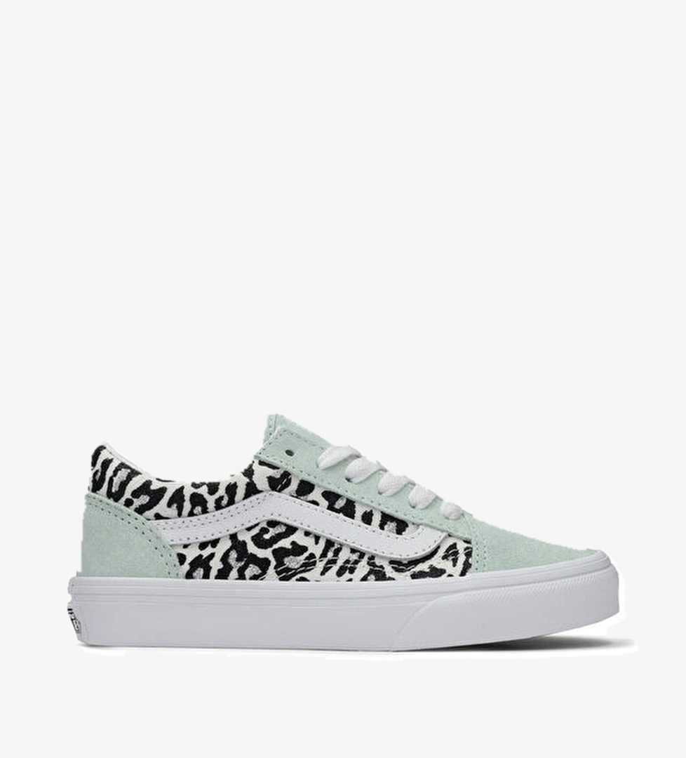Vans Old Skool Yeşil Unisex Çocuk Deri Sneaker model görseli