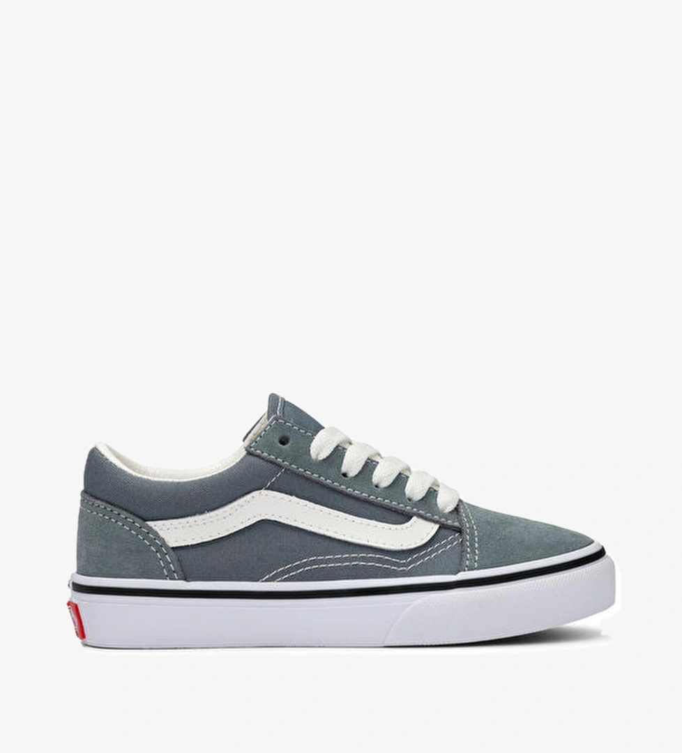Vans Old Skool Koyu Yeşil Unisex Çocuk Deri Sneaker model görseli