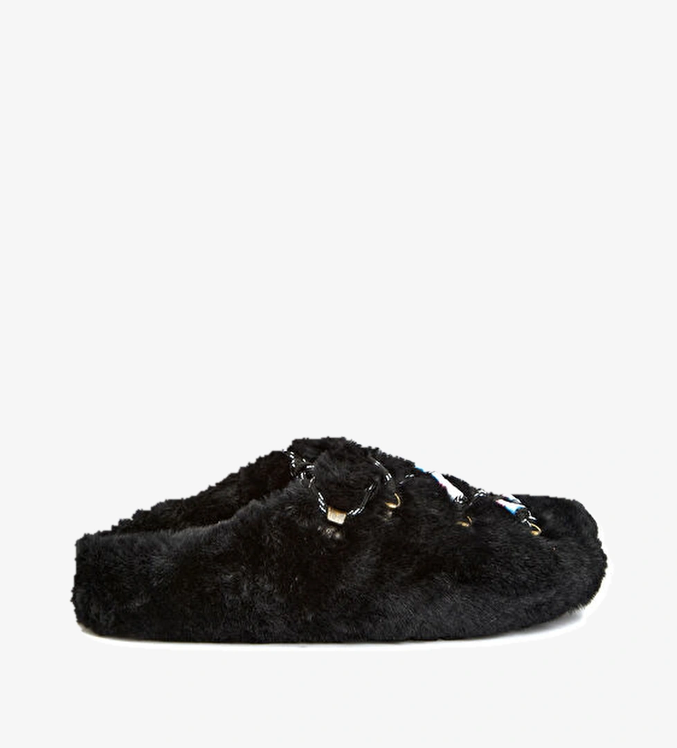 Taji Siyah Kadın Shearling Terlik model görseli
