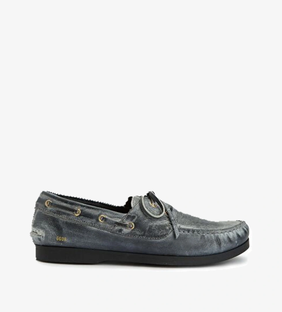 Golden Goose Siyah Unisex Deri Loafer model görseli