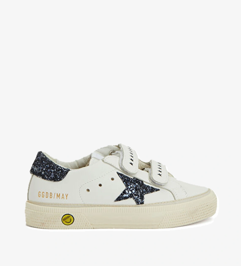 Golden Goose May Beyaz Unisex Çocuk Deri Sneaker model görseli