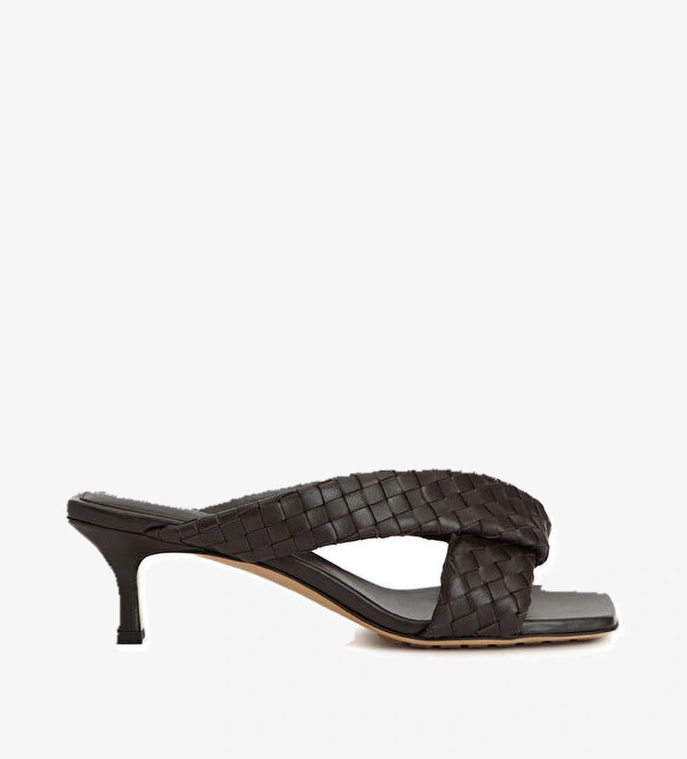 Riva Kahverengi Kadın Deri Terlik - Görsel 1