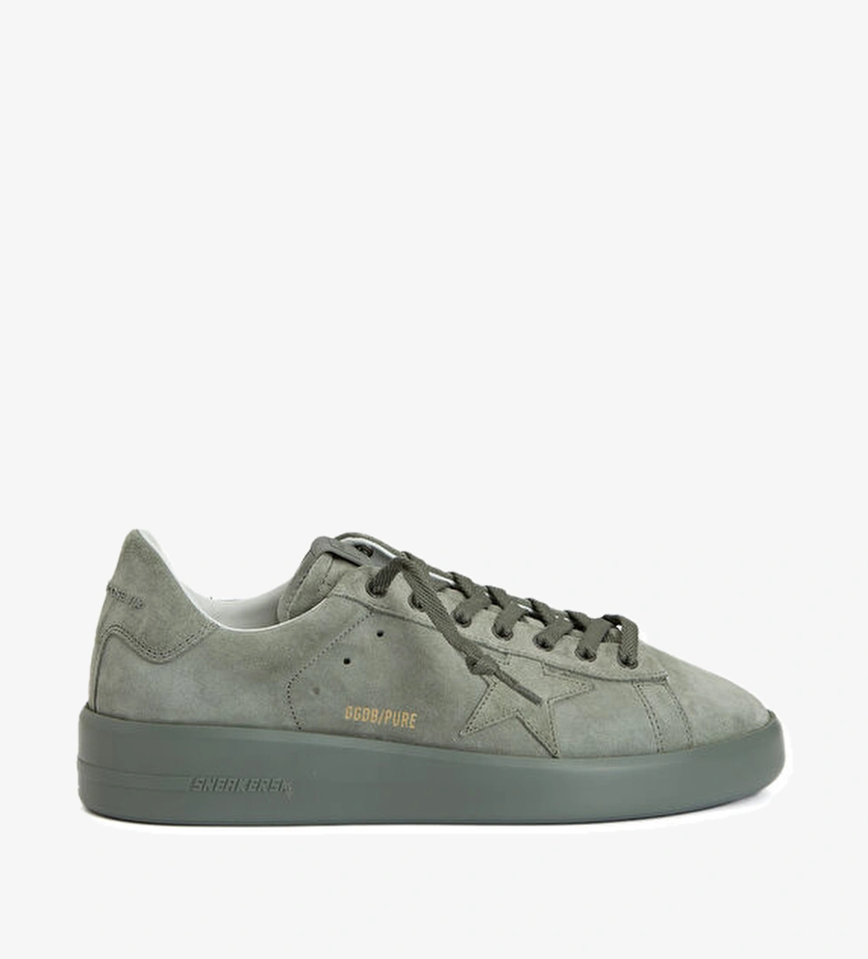 Golden Goose Pure Haki Erkek Deri Sneaker model görseli