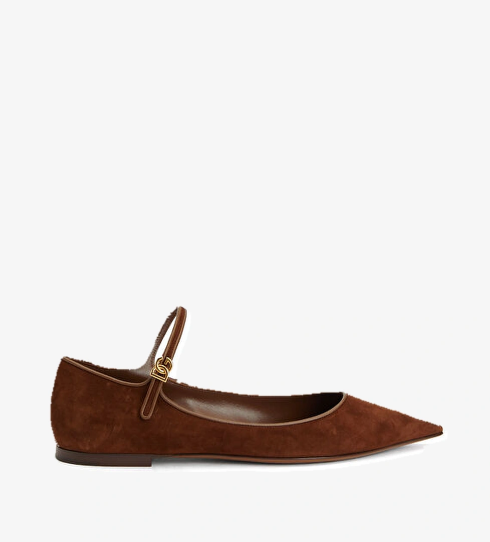 Dolce&gabbana Kahverengi Süet Babet model görseli