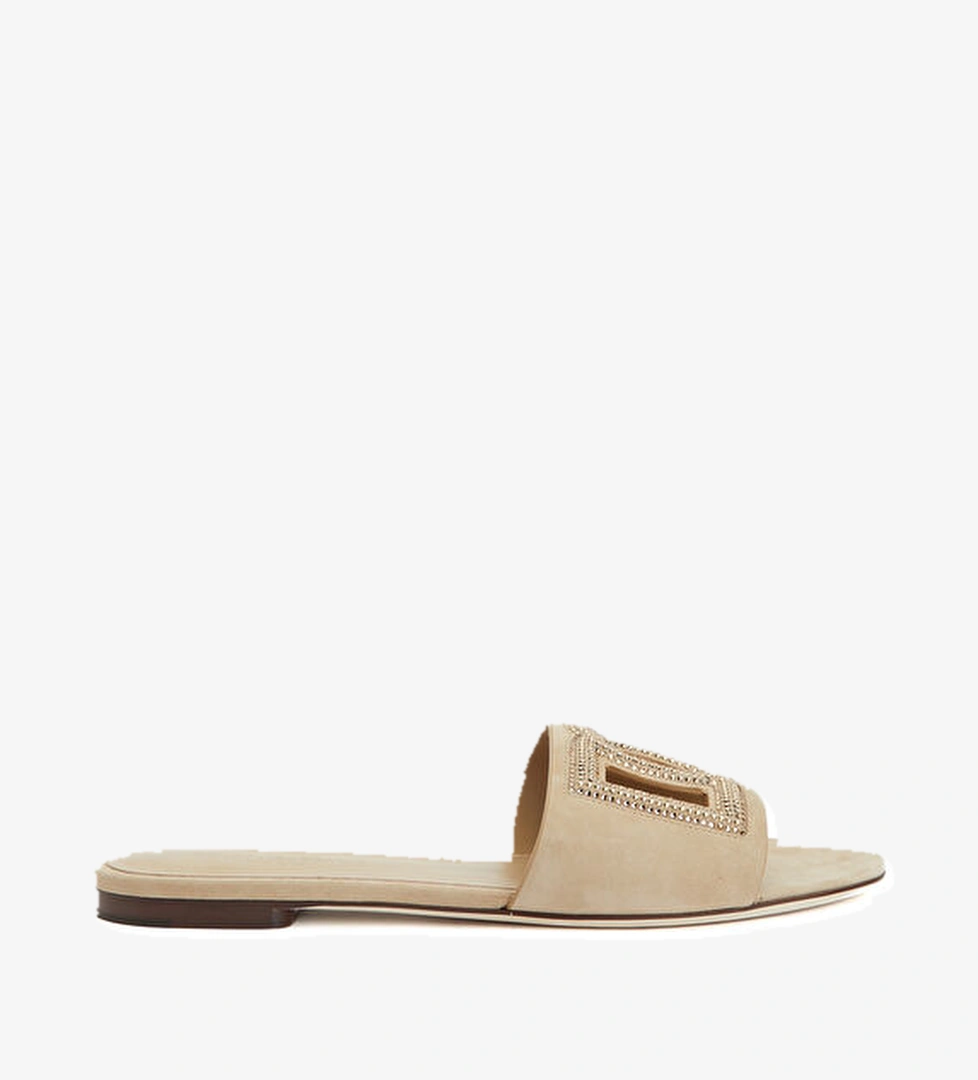 Dolce&gabbana Bej Kadın Deri Terlik model görseli