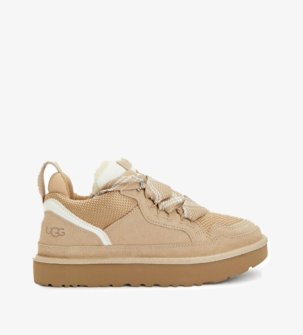 Lowmel Bej Kadın Deri Sneaker - Görsel 1