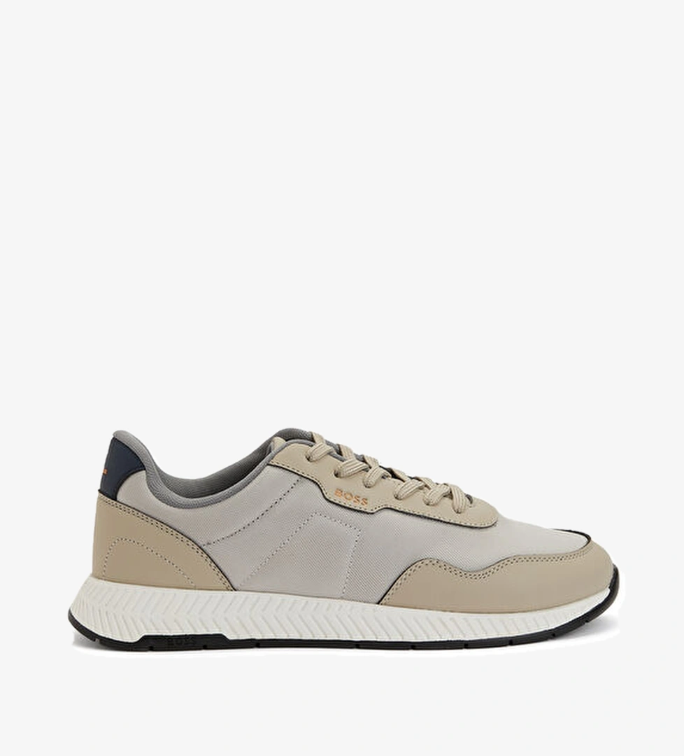 Boss Bej Logolu Erkek Sneaker model görseli