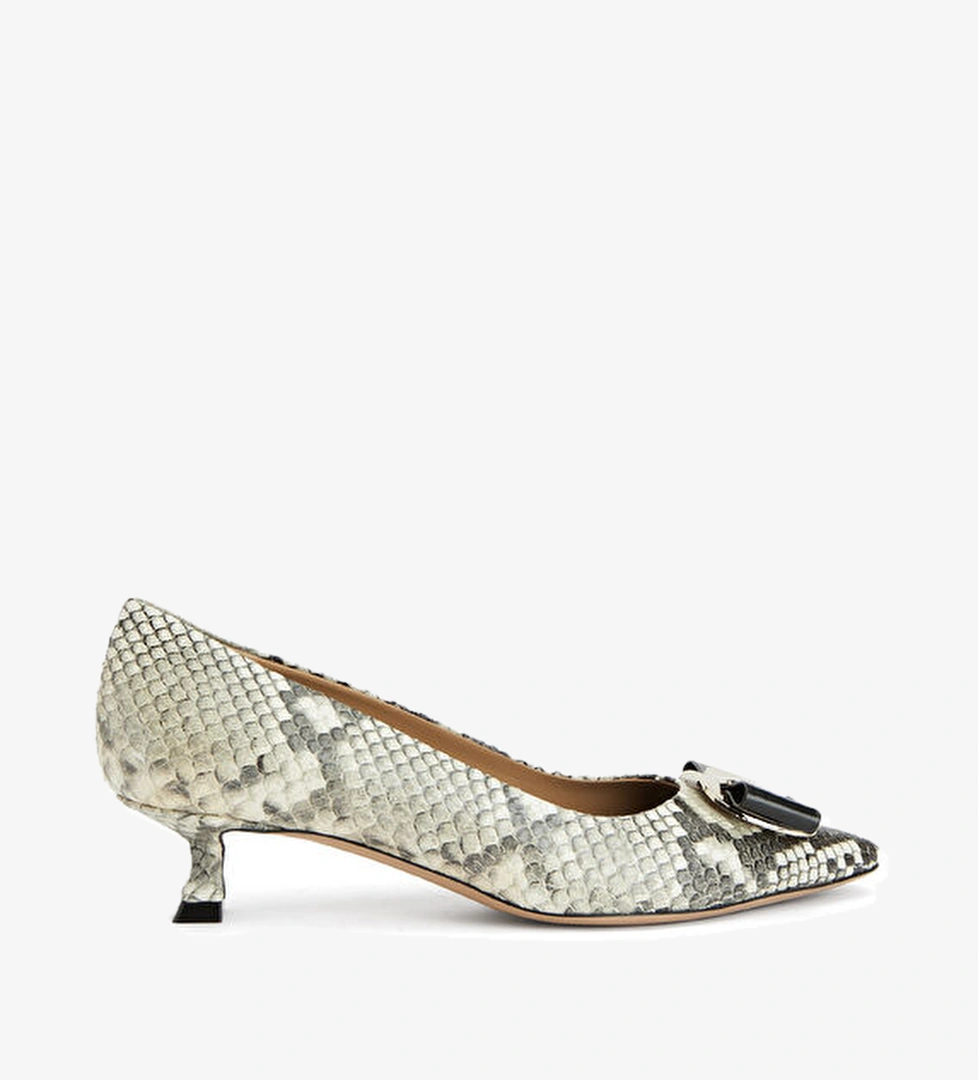 Ferragamo Çok Renkli Deri Topuklu Ayakkabı model görseli