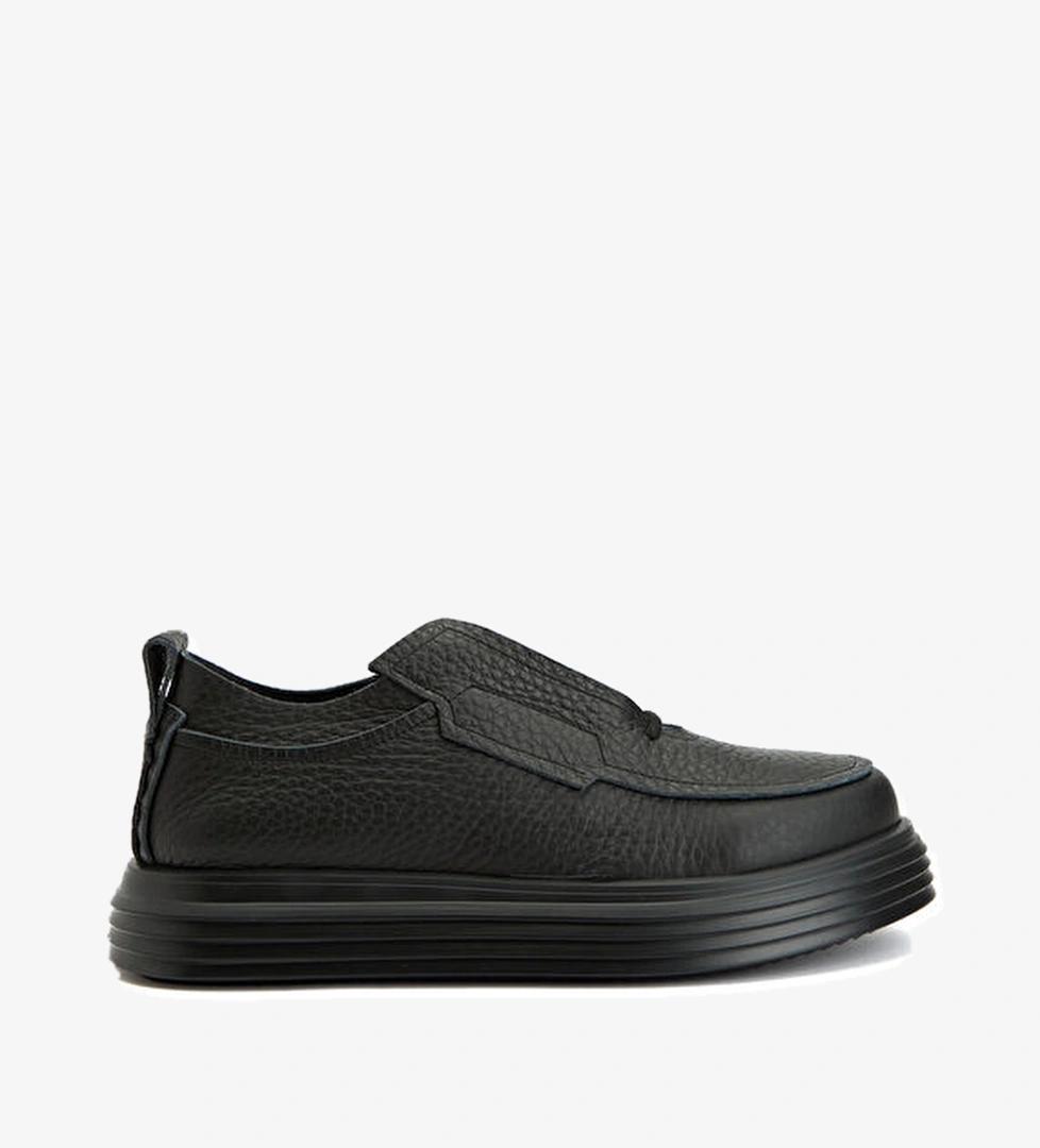 The Antipode Paul Siyah Dokulu Erkek Deri Sneaker model görseli