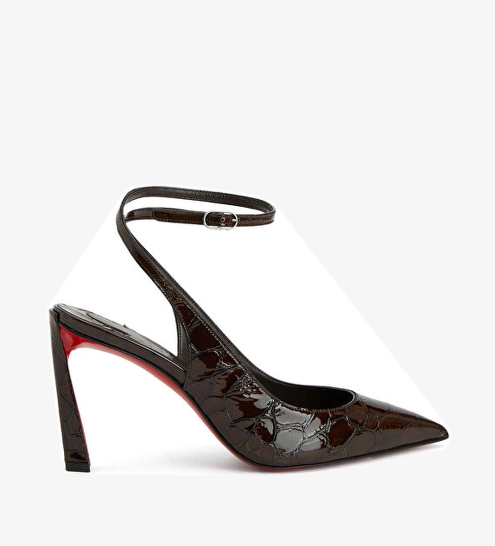 Condora Kahverengi Deri Topuklu Ayakkabı - Görsel 1